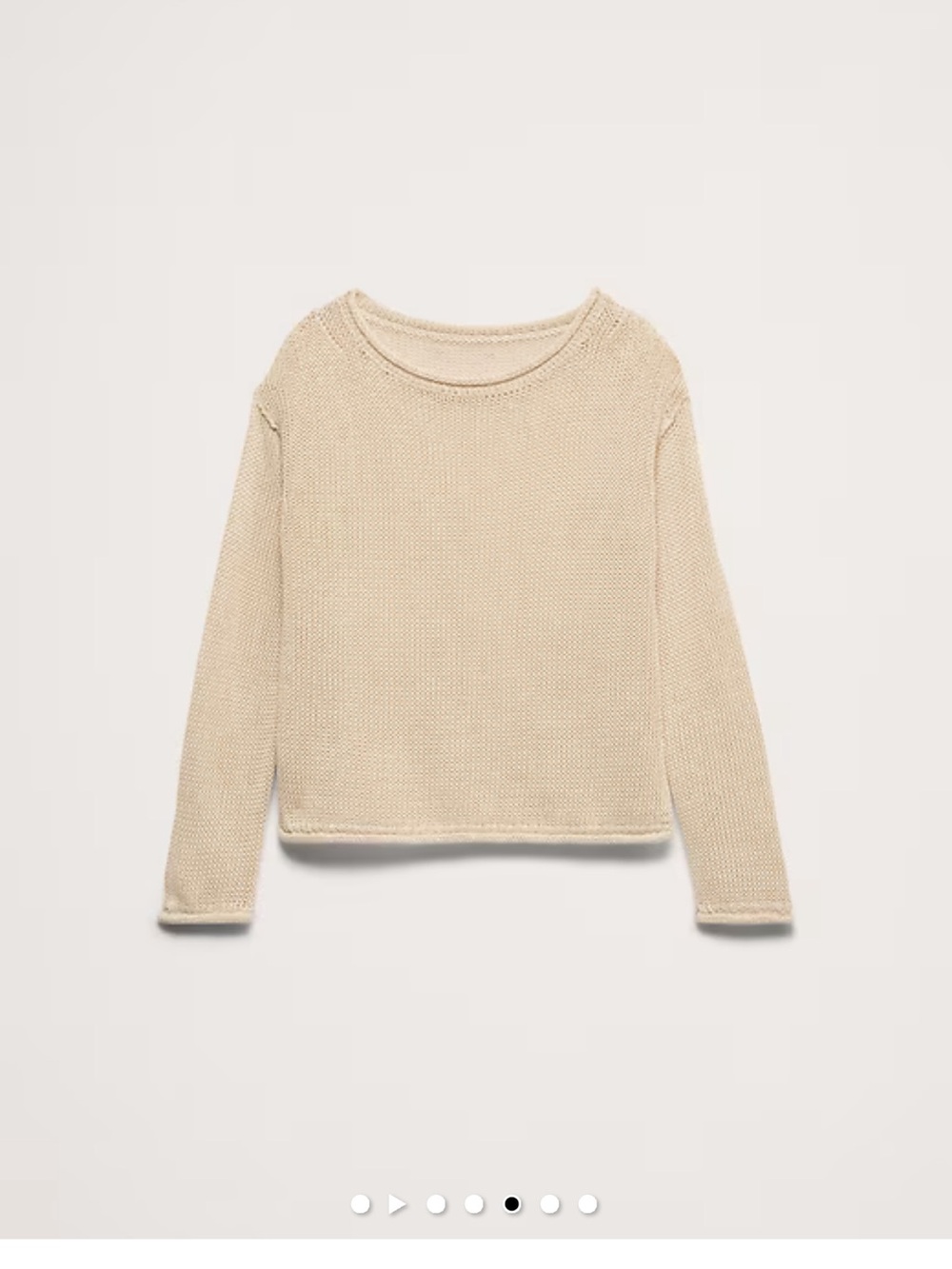 Banana Republic Heirloom Scoop-Neck Sweater Butter Yellow NWT Large